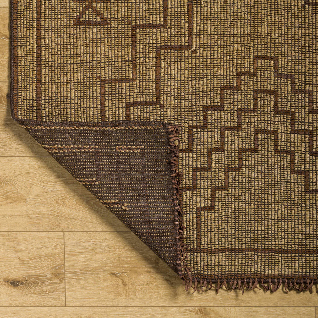 Aoko Jute & Leather Rug - Clearance