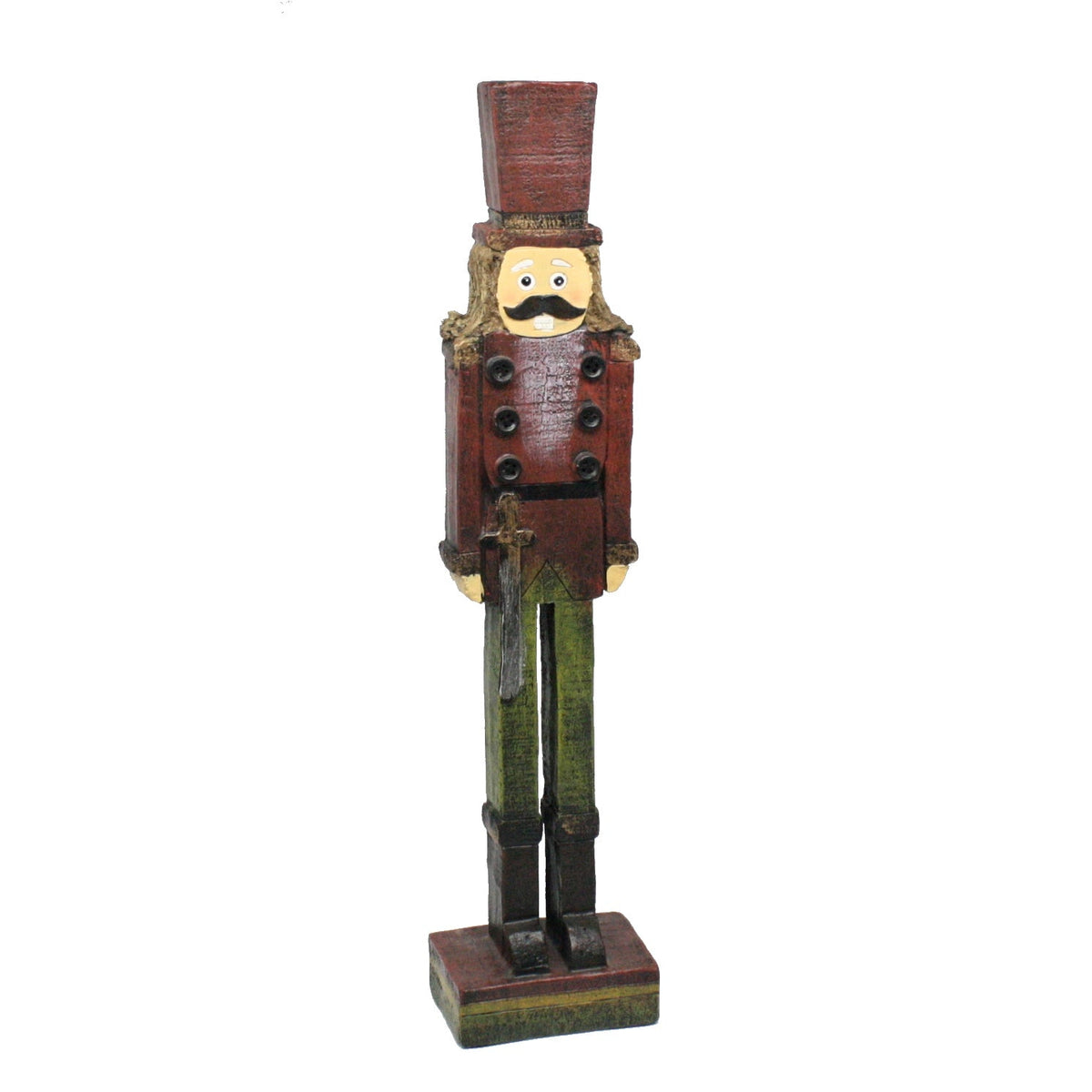 Large Resin Vintage Nutcracker -