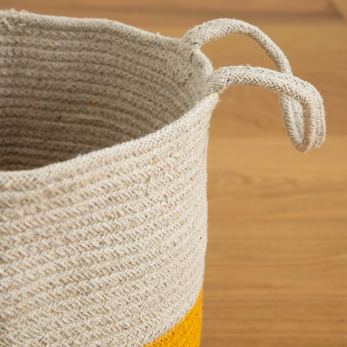 12” Handmade Natural Cotton Woven Planter