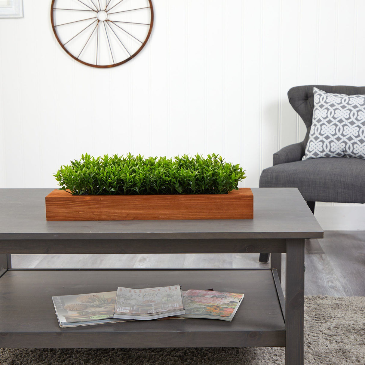 20” Sweet Grass Artificial Plant in Decorative Planter