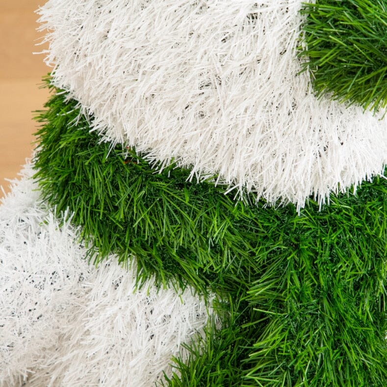 22” UV Resistant Artificial Christmas Grass Garden Plush Topiary Snowman (Indoor/Outdoor)