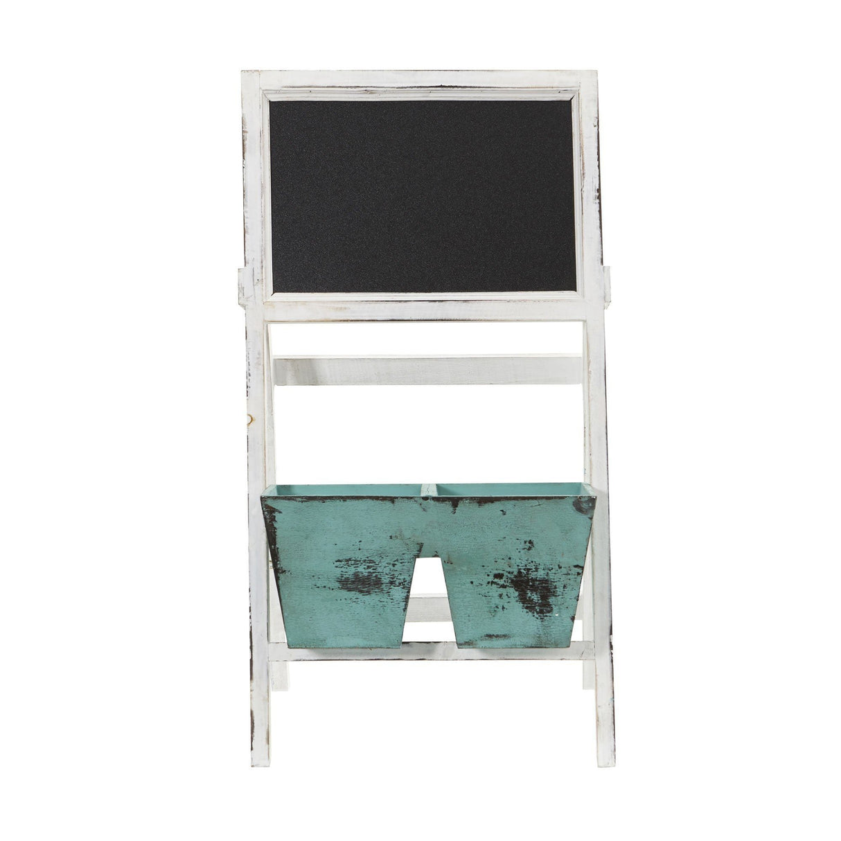 26” Farmhouse Multipurpose Bin and Chalkboard Stand