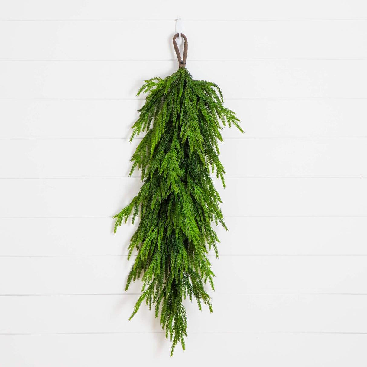 3' Artificial Real Touch Norfolk Island Pine Teardrop with Natural Look