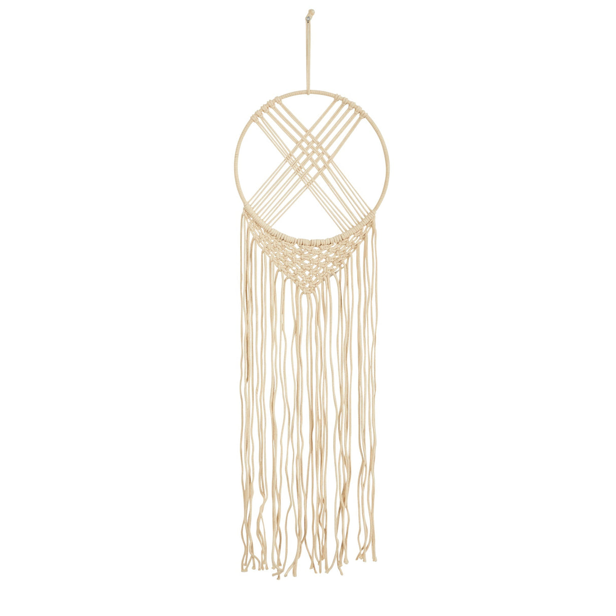 30” Boho Chic Woven Dreamcatcher Macrame Wall Art Décor