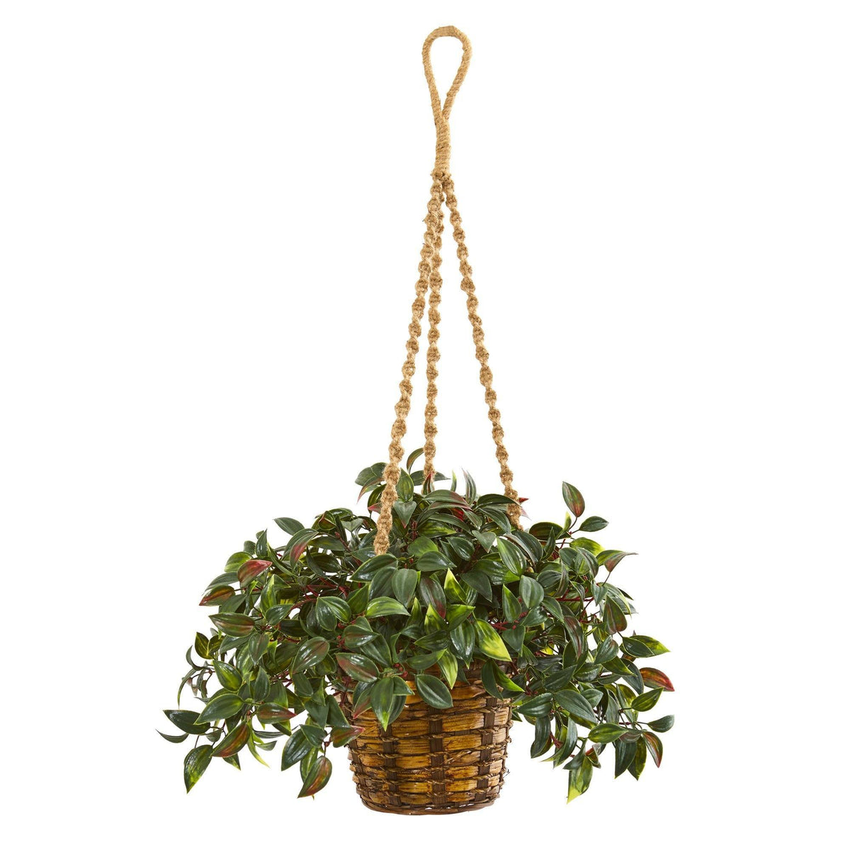 artificial plant hanging basket 30” Mini Melon Artificial Plant in Hanging Basket UV Resistant (Indoor –  Tuesday Morning