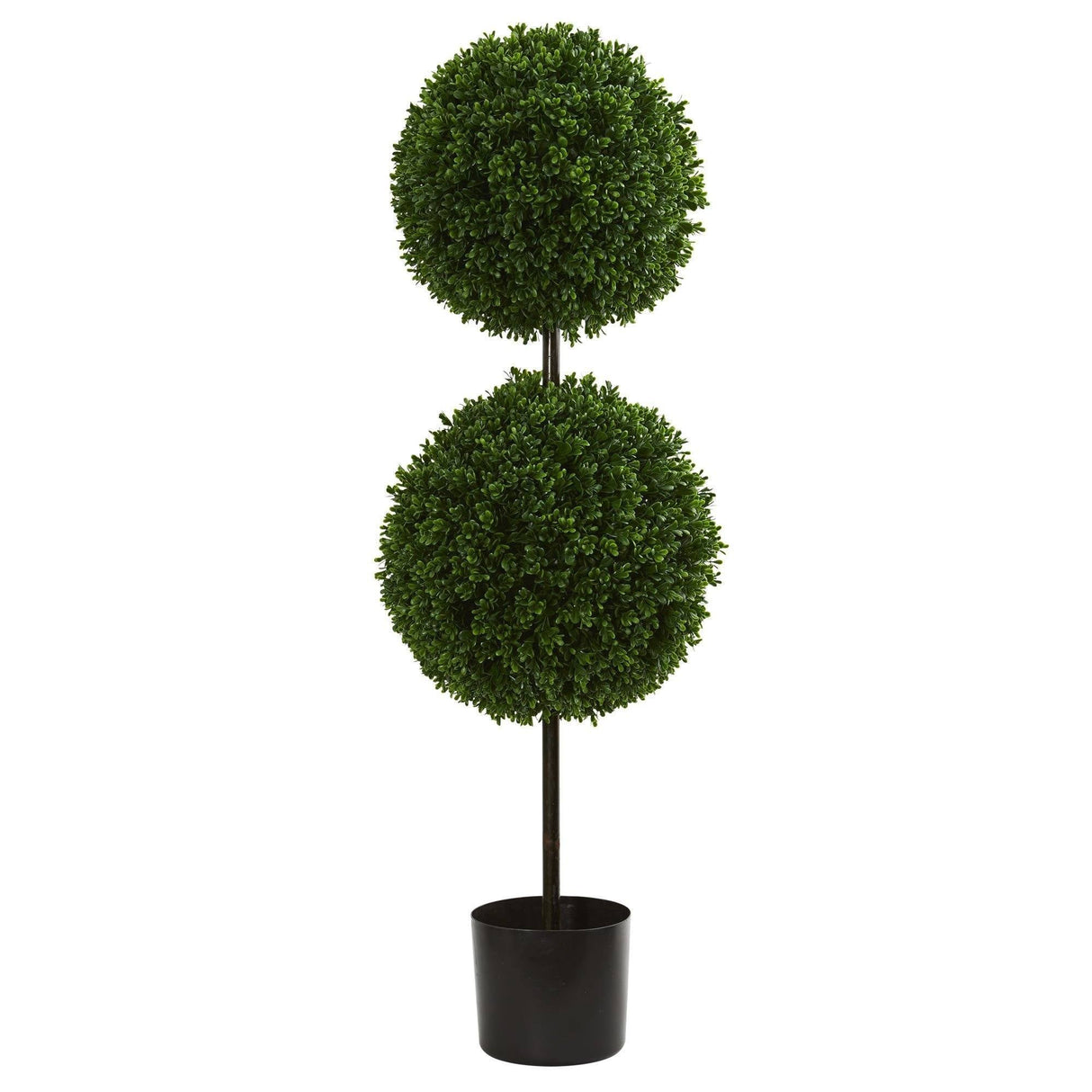 3.5’ Boxwood Double Ball Artificial Topiary Tree UV Resistant (Indoor/Outdoor)