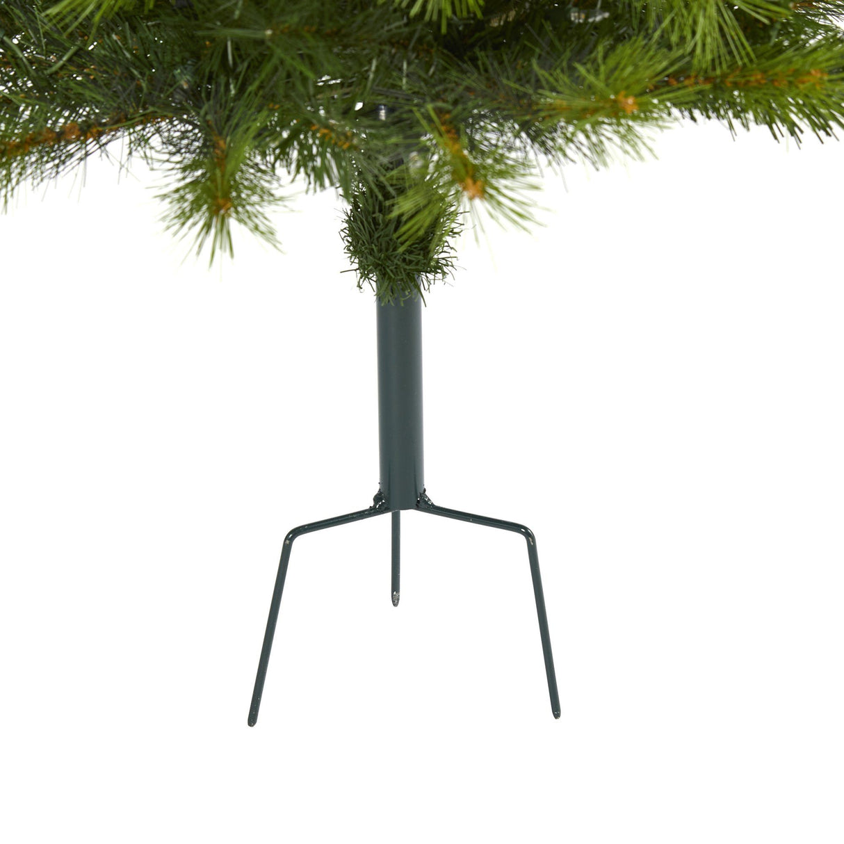 4’ Green Valley Pine Artificial Christmas Tree with 100 Warm White LED Lights and 201 Bendable Branches