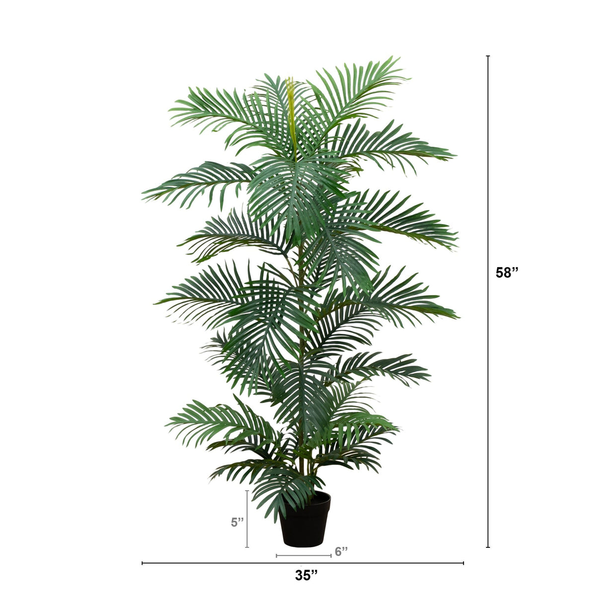 5’ Areca Artificial Palm Tree UV Resistant (Indoor/Outdoor)