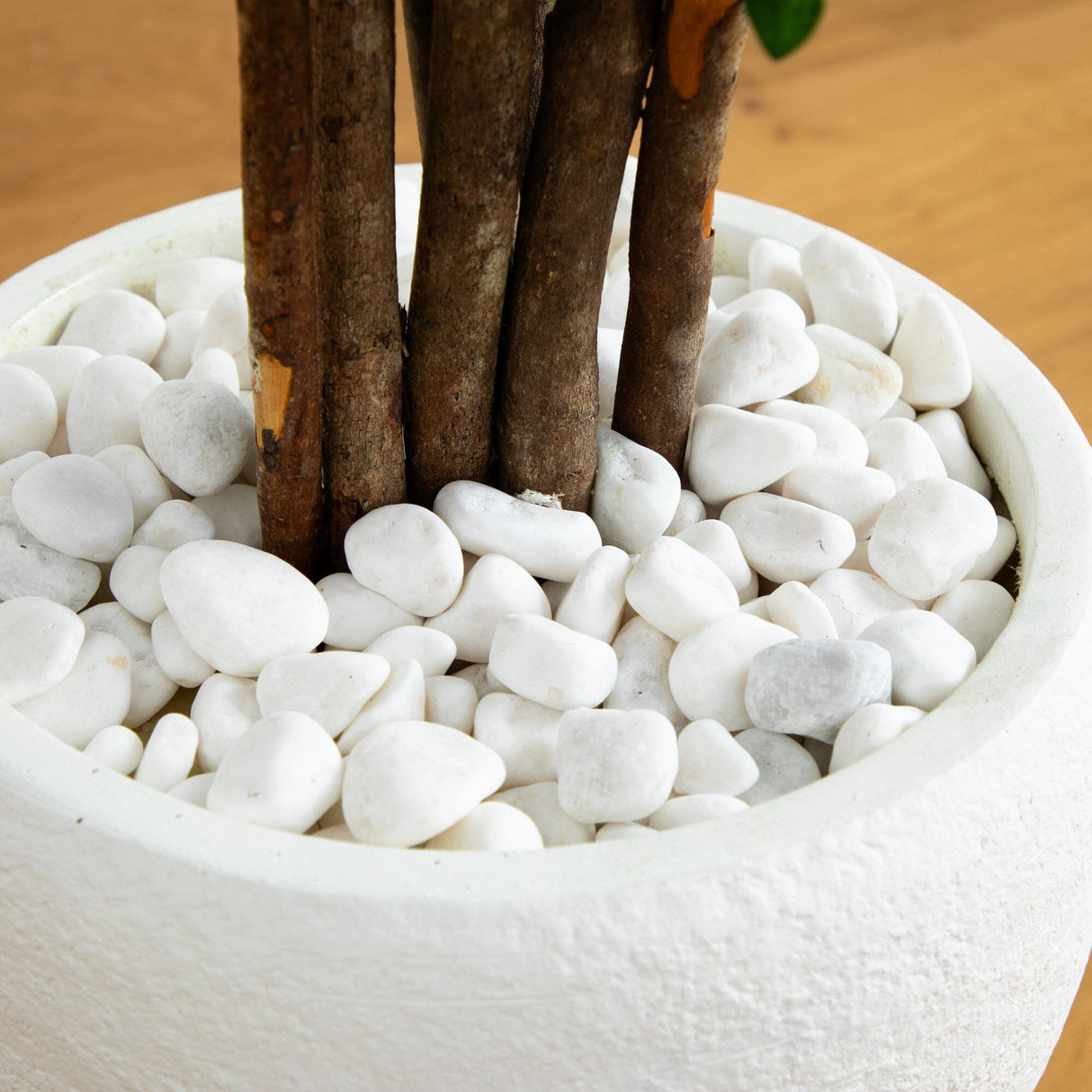 5’ Azalea Artificial Tree in White Planter