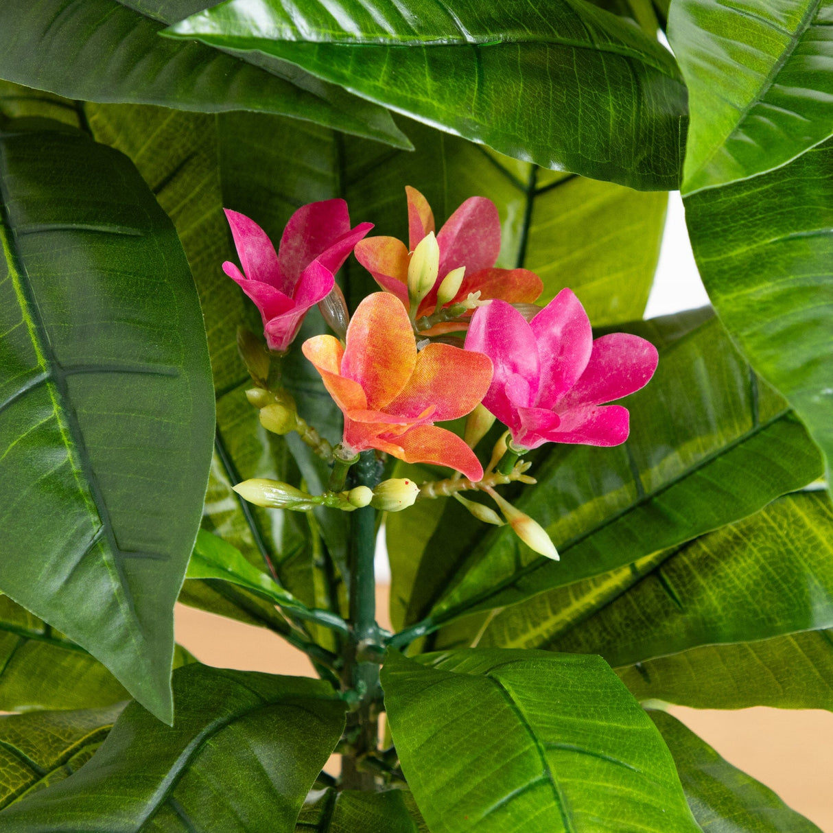 5’ Plumeria Artificial Tree in Decorative Planter (Indoor/Outdoor)