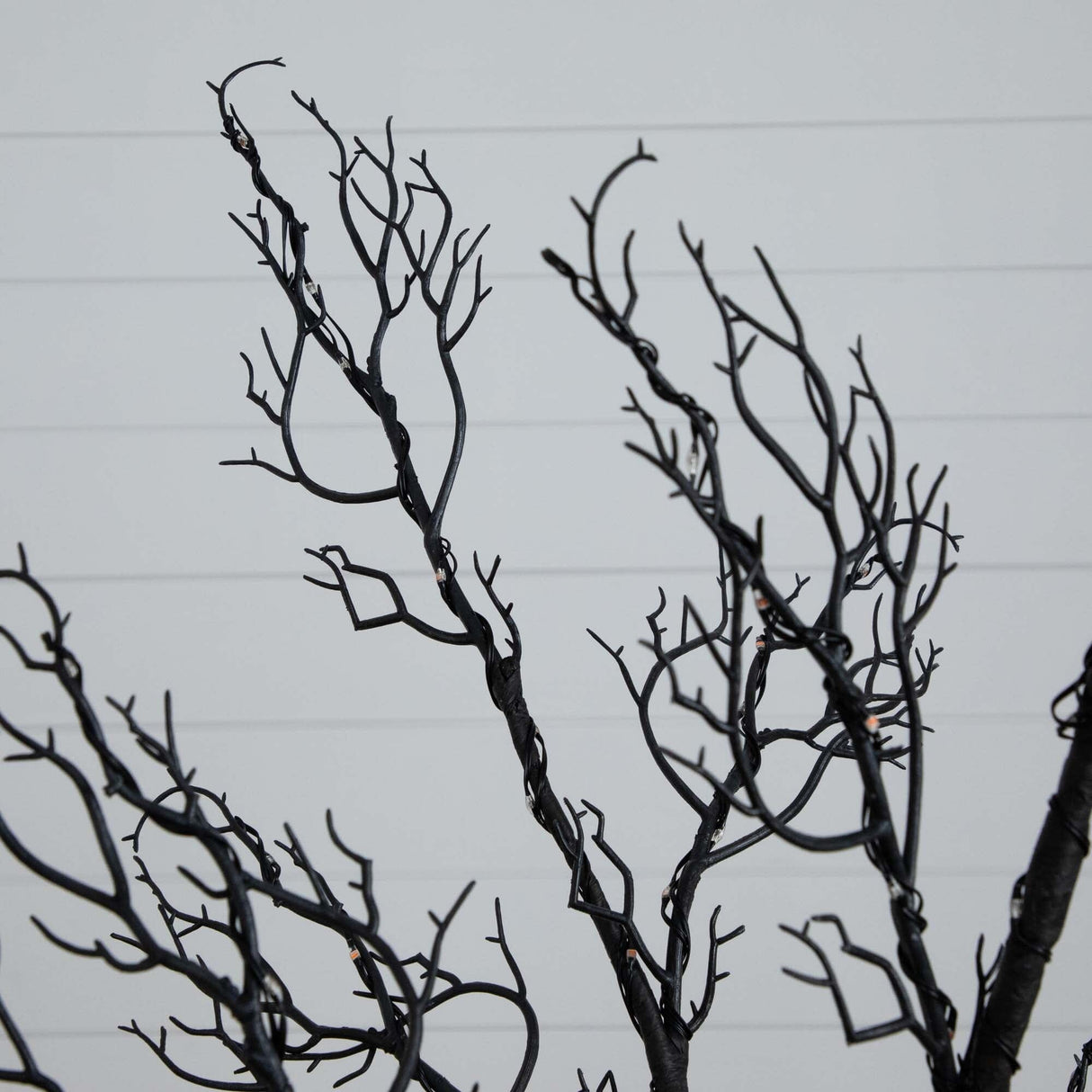 6’ Pre-Lit Halloween Minimalist Twig Artificial Fall Tree with 320 Orange & Purple LED Lights