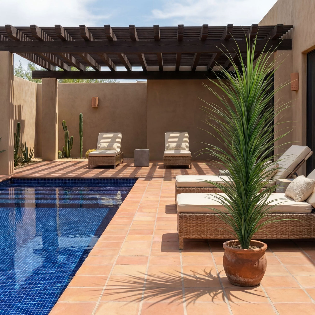 6’ UV Resistant Artificial Grass Plant (Indoor/Outdoor)