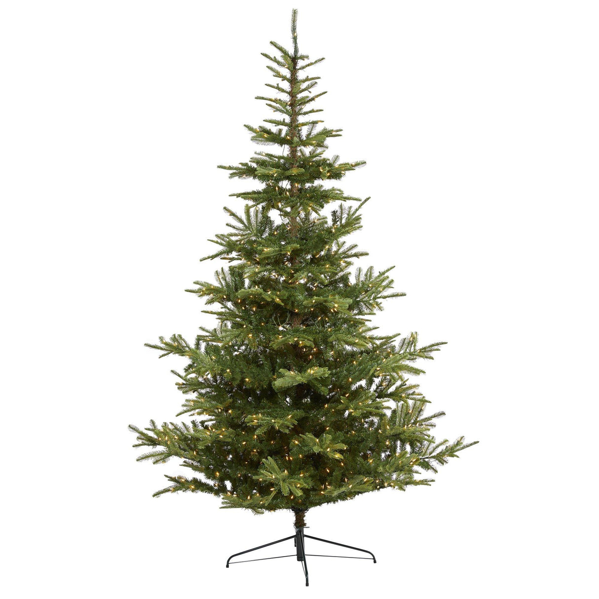 9’ Layered Washington Spruce Artificial Christmas Tree with 750 Clear LED Lights and 2055 Bendable Branches