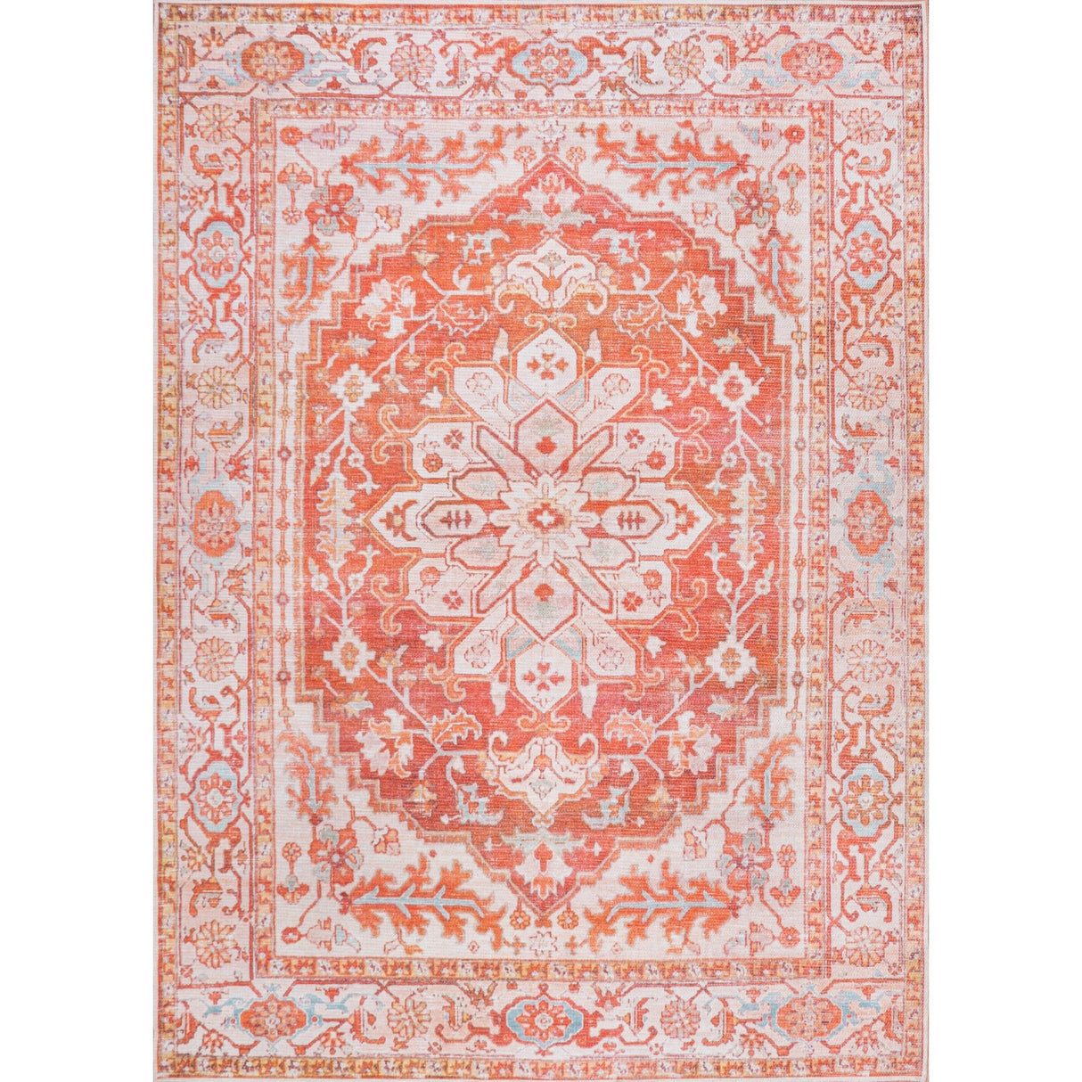 Asa Ornate Medallion Machine - Washable Area Rug - Tuesday Morning - Area Rugs