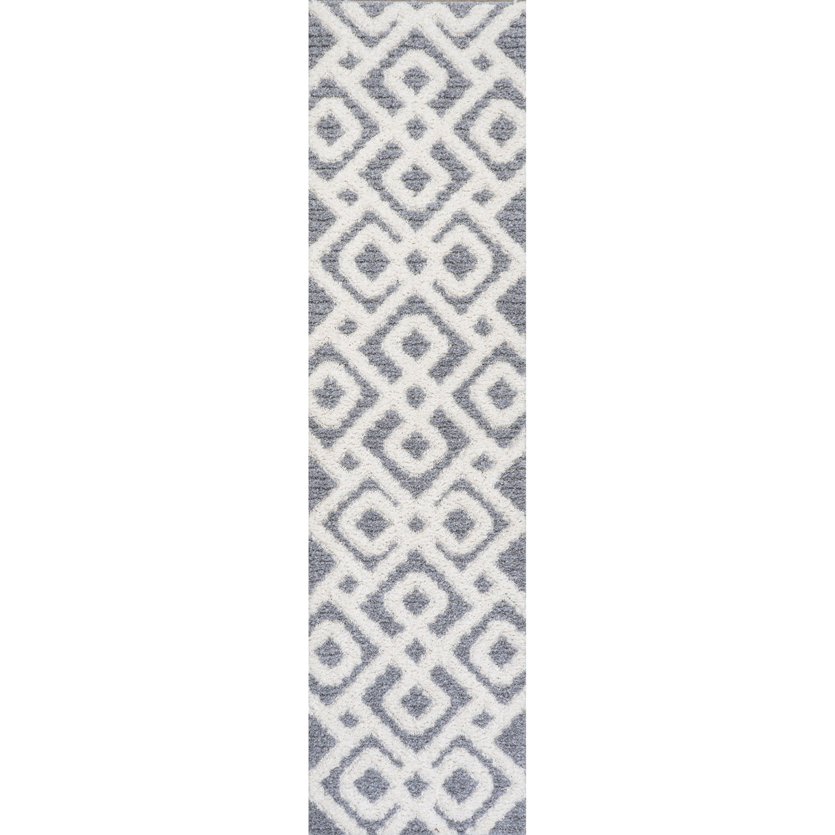 Astrid Retro Trellis High - Low Runner Rug - Tuesday Morning - Runner Rugs