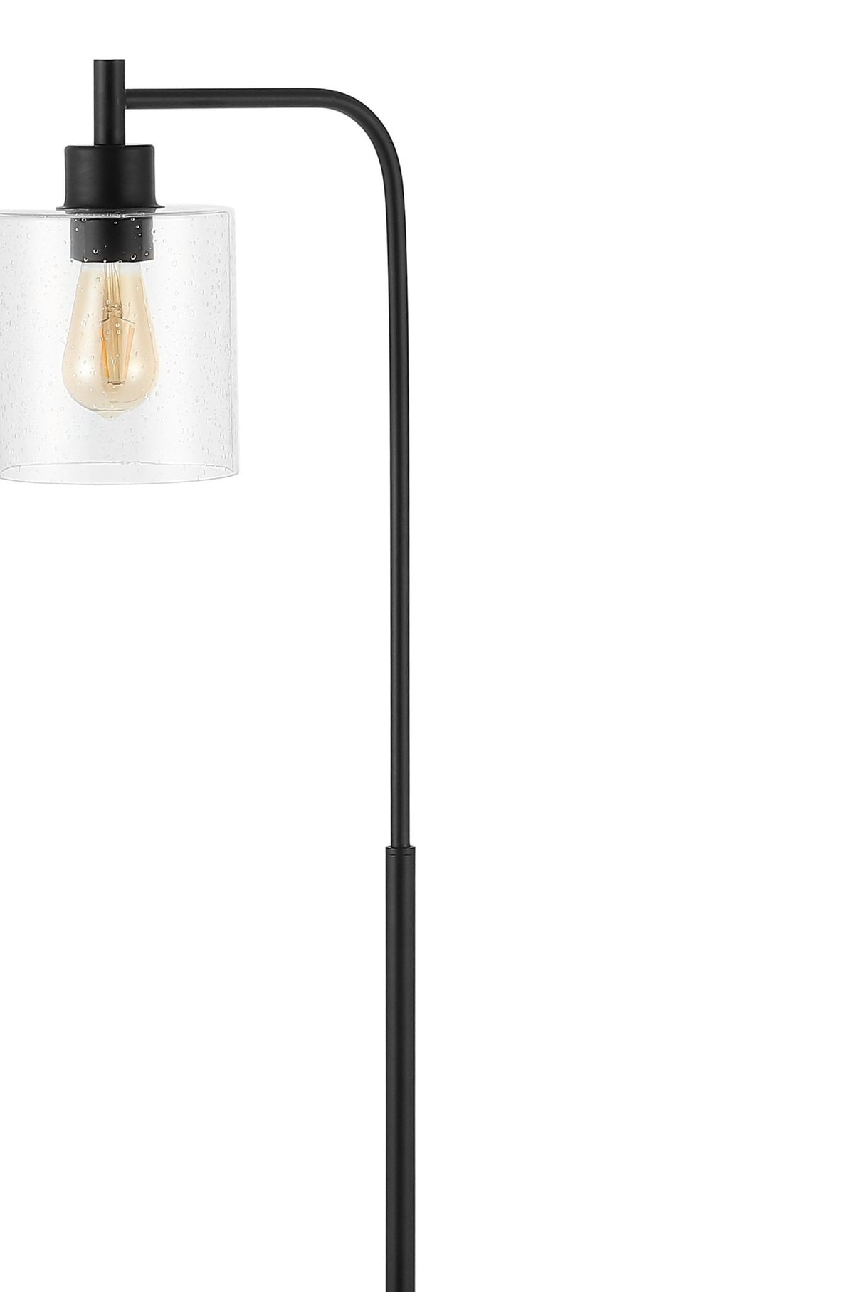 Axel iron/seeded glass farmhouse industrial led floor lamp - Tuesday Morning - Floor Lamps
