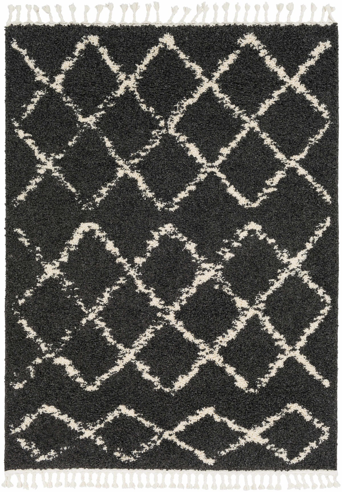 Wallagrass Black Moroccan Shag Rug