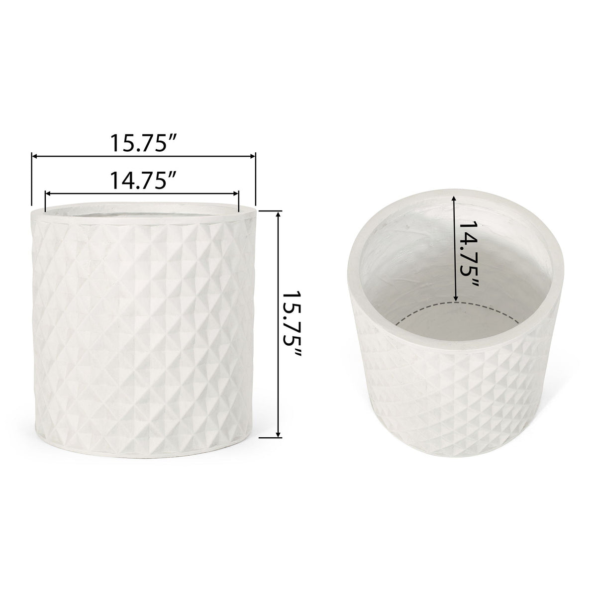 Planter - Antique White