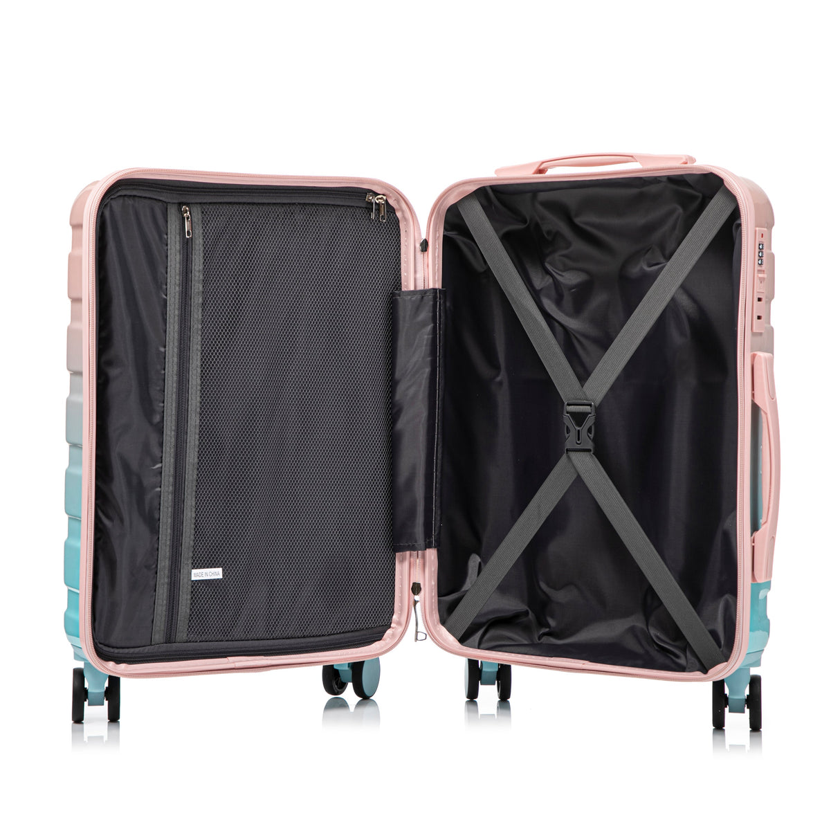 14' & 20' 2-Piece PC Spinner Wheel Carry-On Luggage Set