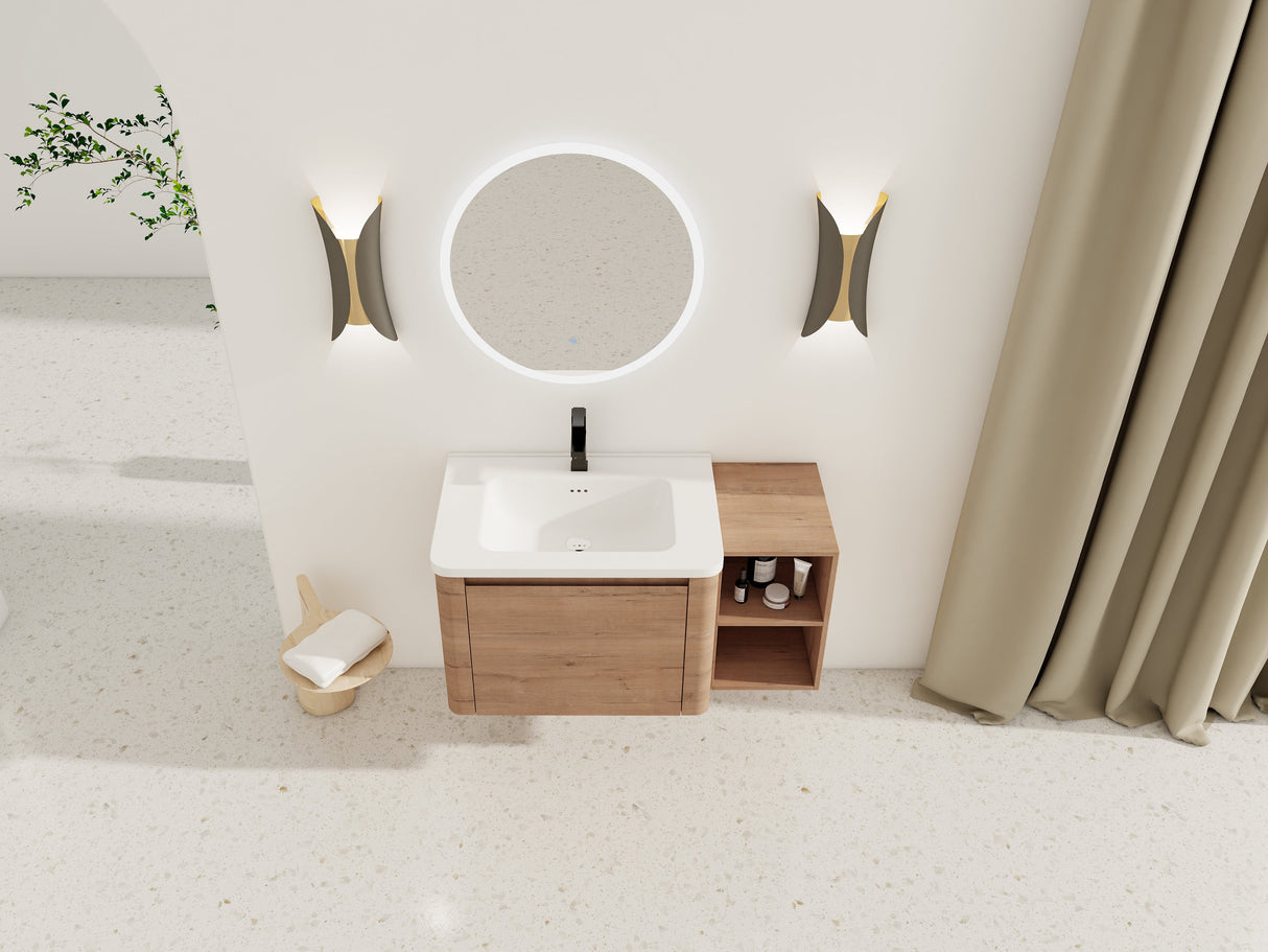 40'' Wall-Mounted Bathroom Vanity