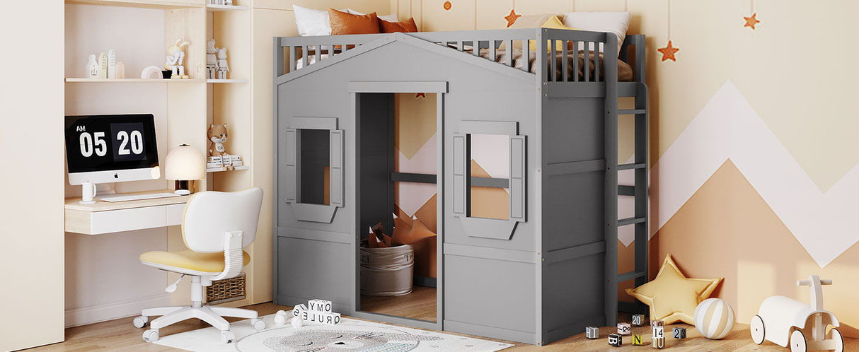 House Loft Bed With Ladder