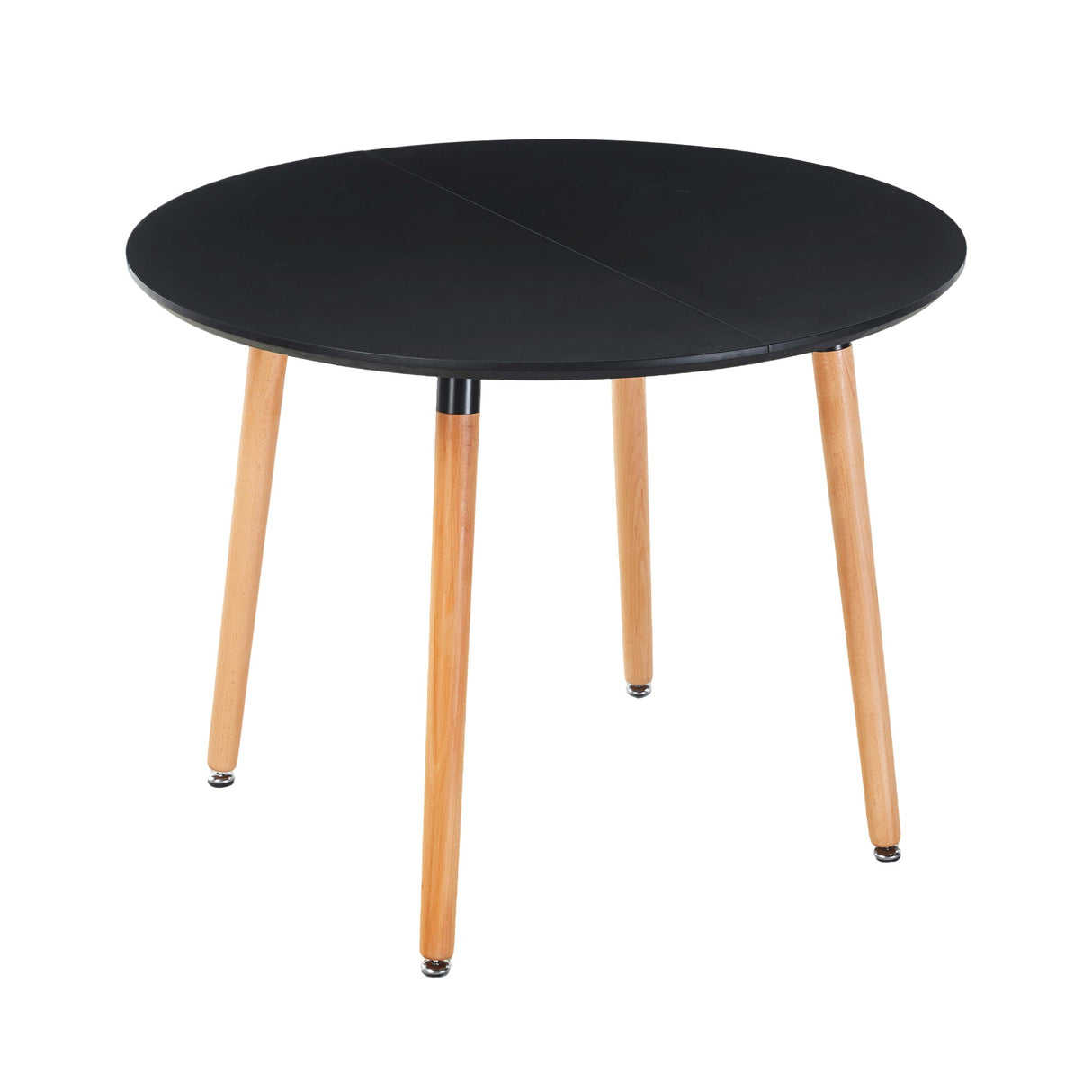 Extensible Dining and Office Table with Wood Legs