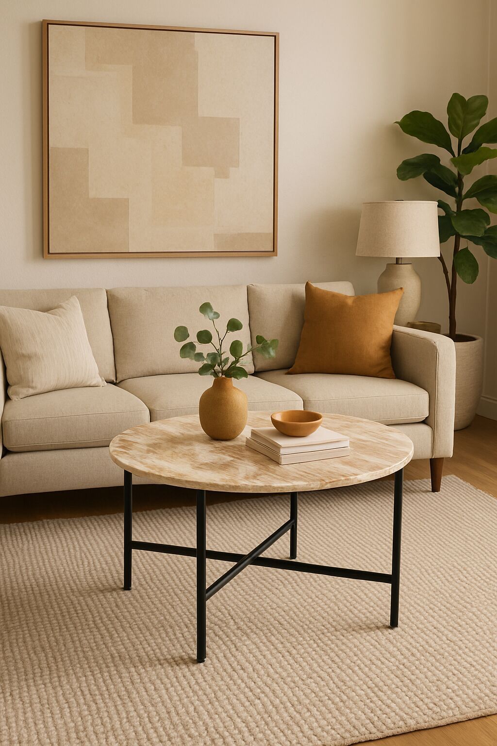 Brown-Marble-Nesting-Table-with-Metallic-Grey-Metal-Frame-(17'-Height)-|-Elegant-&-Sturdy-Side-Table-|-Space-Saving-Modern-Design-|-Perfect-for-Living-Room,-Bedroom,-Office-&-Home-Décor-