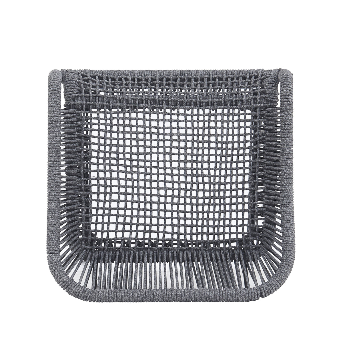 La Push Outdoor Patio Dark Gray Rope Barstool (Set of 2)