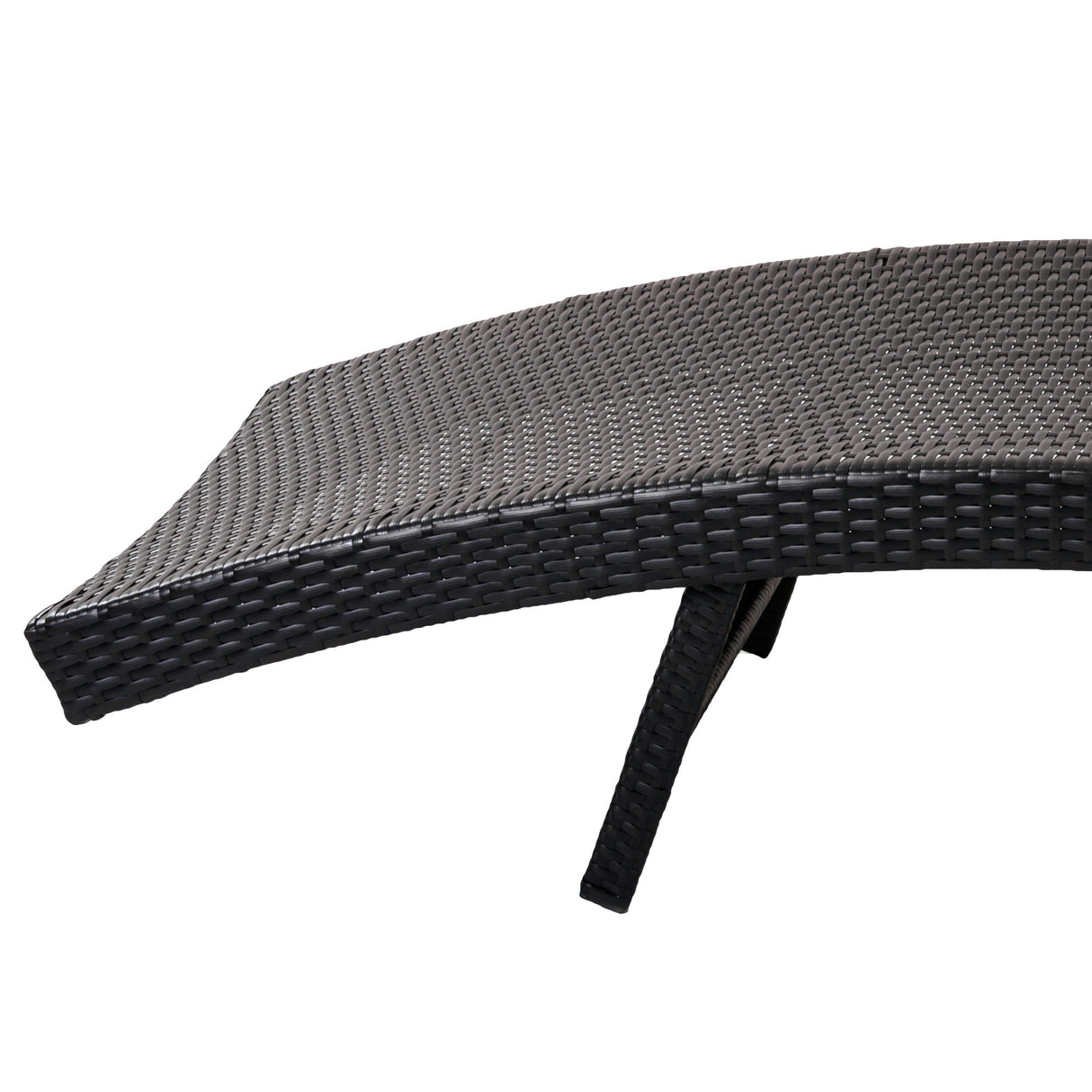 K&K 80'' Patio Wicker Chaise Lounge Chairs Set of 2