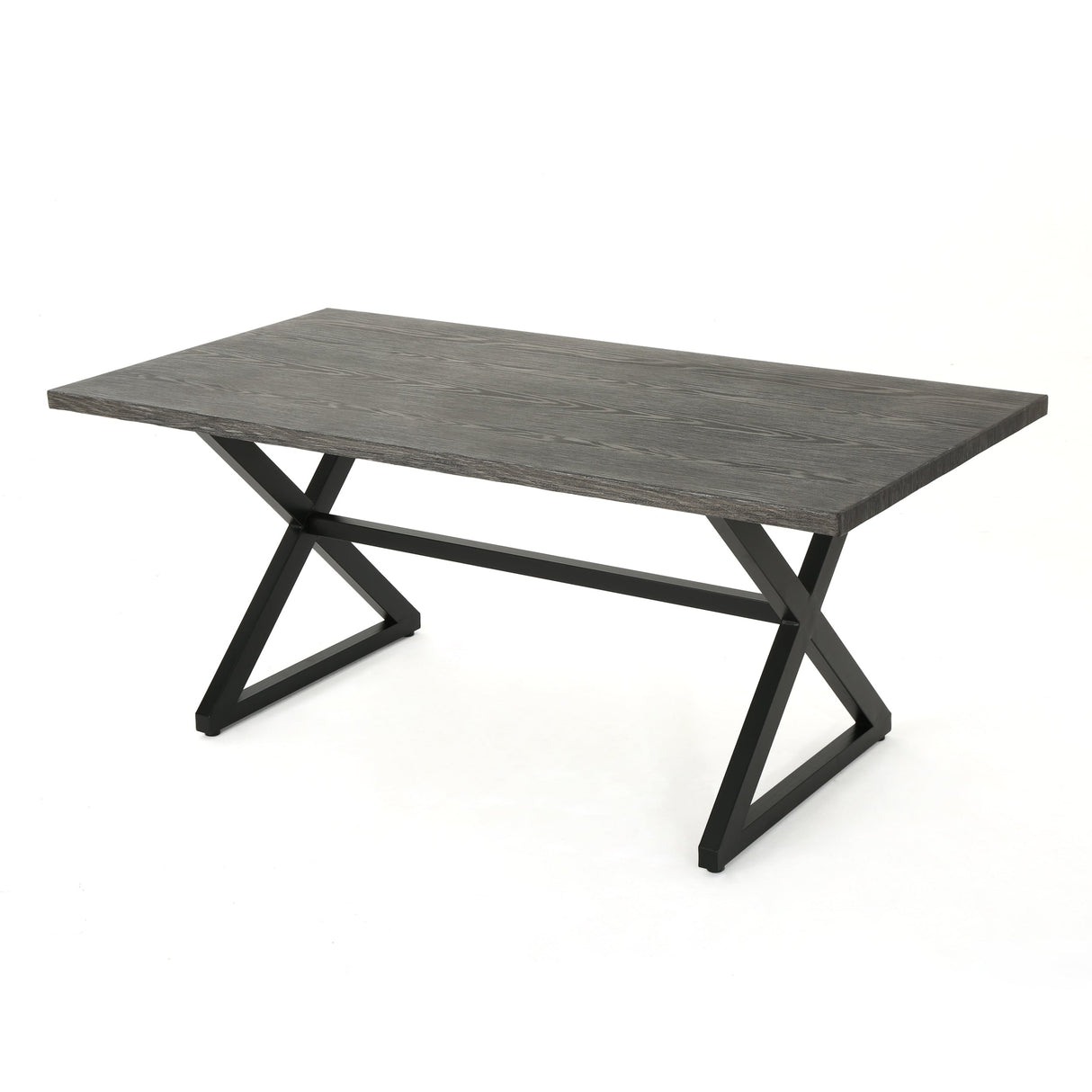 Rolando Outdoor Aluminum Dining Table with Steel Frame