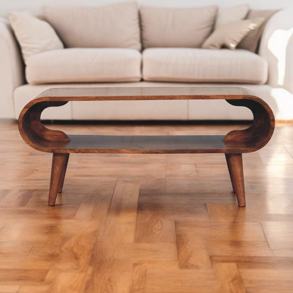 Solid Wood Amaya Nordic Style Coffee Table
