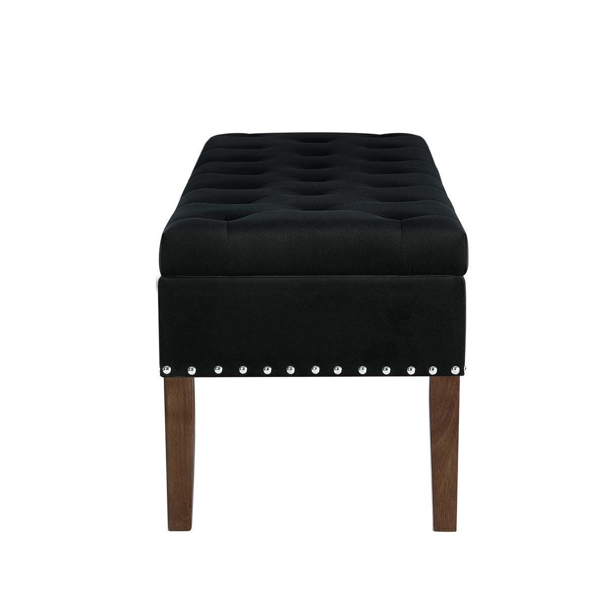 Tufted Bench with Storage