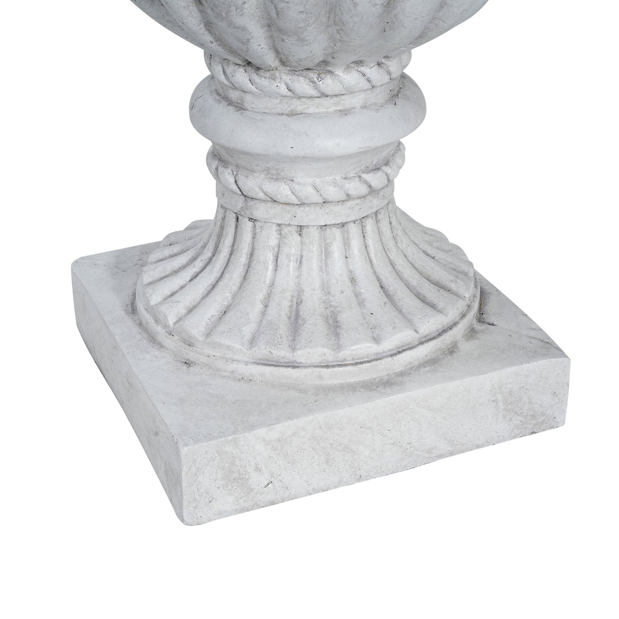 Outdoor Garden Urn Planter, Antique White