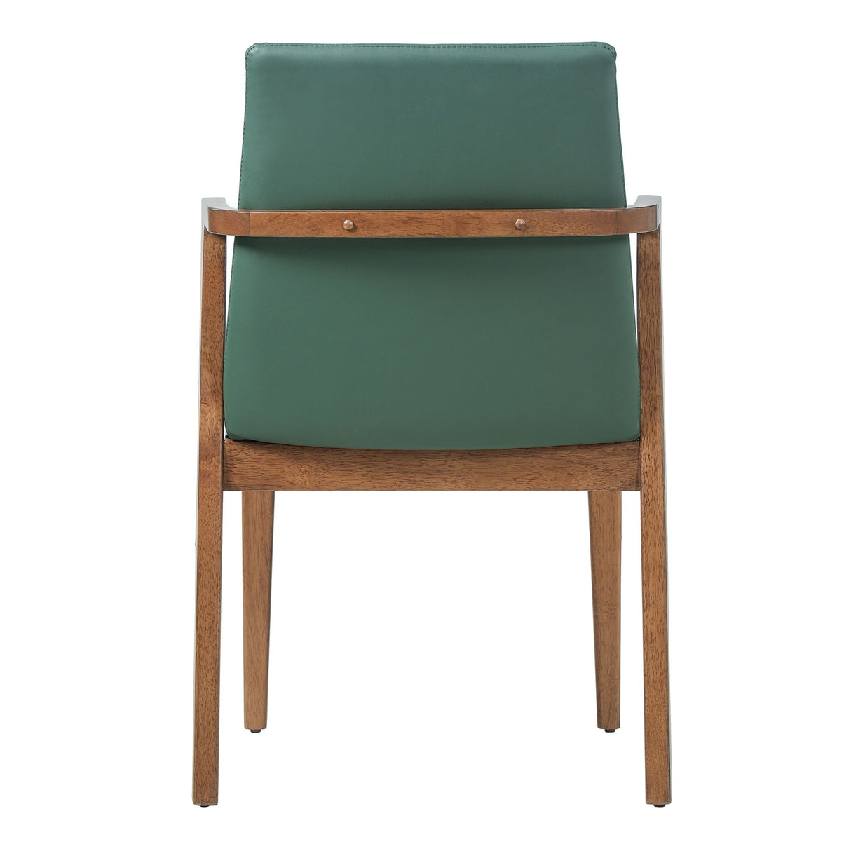 Dining Chairs (Set of 2) - Green / Walnut