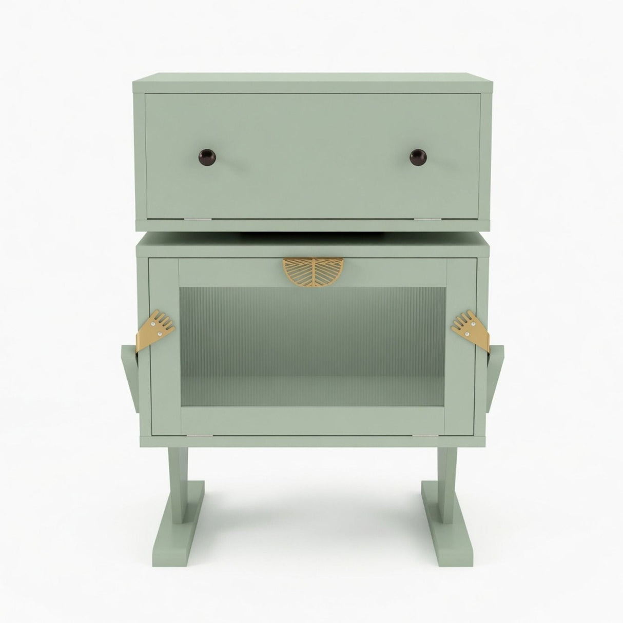 Robot LED Nightstand With 360° Rotating Drawer
