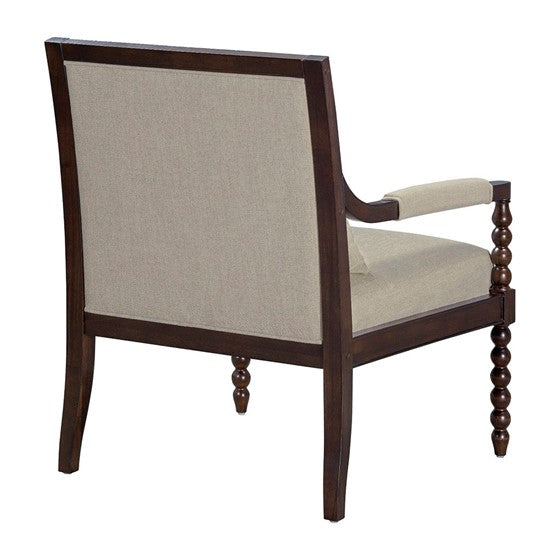 Upholstered Accent Chair with Removable Lumbar Pillow