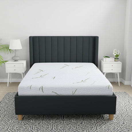 8-inch dual layer memory foam mattress with bamboo infused cover