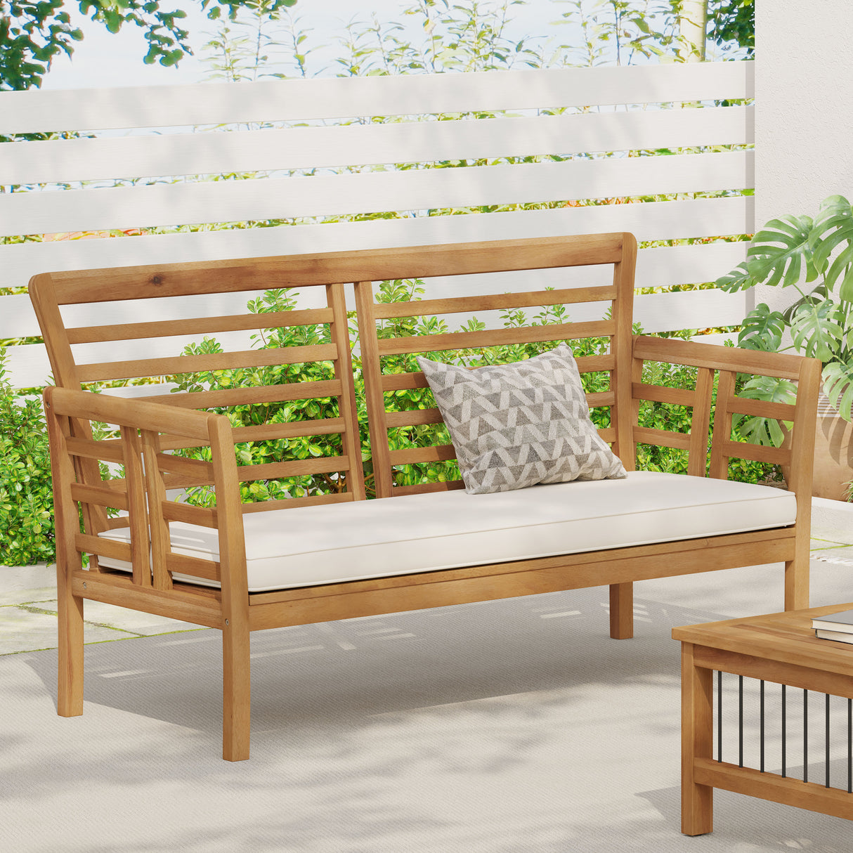 Outdoor-caydon-love-seat,-cream-Outdoor-Sofas