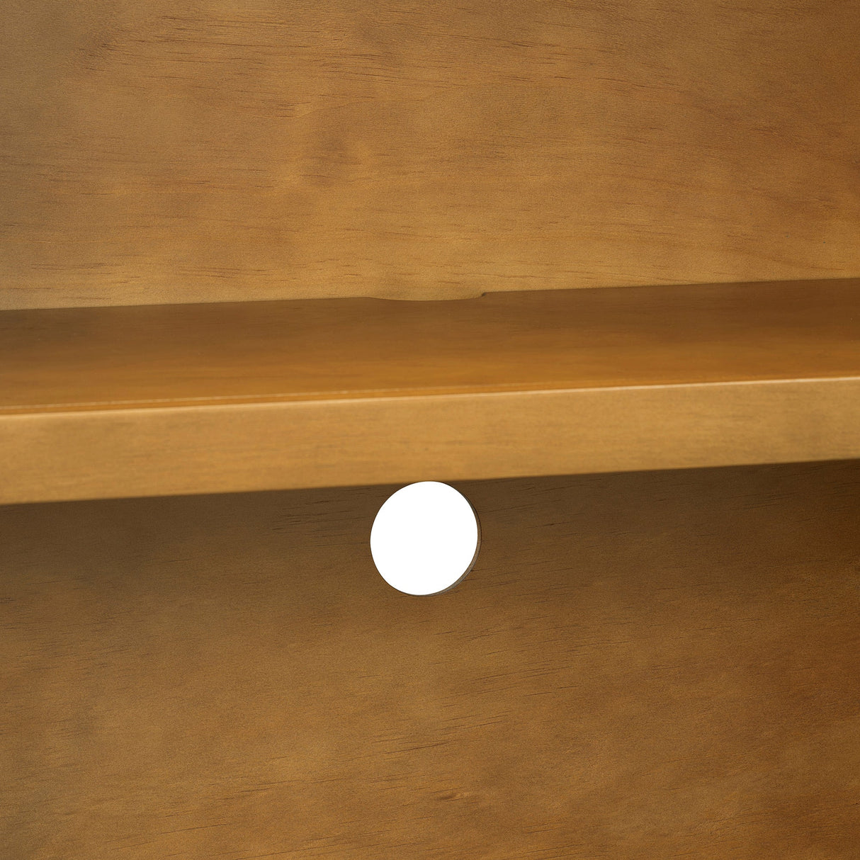 Arched Storage Cabinet with Glass Doors