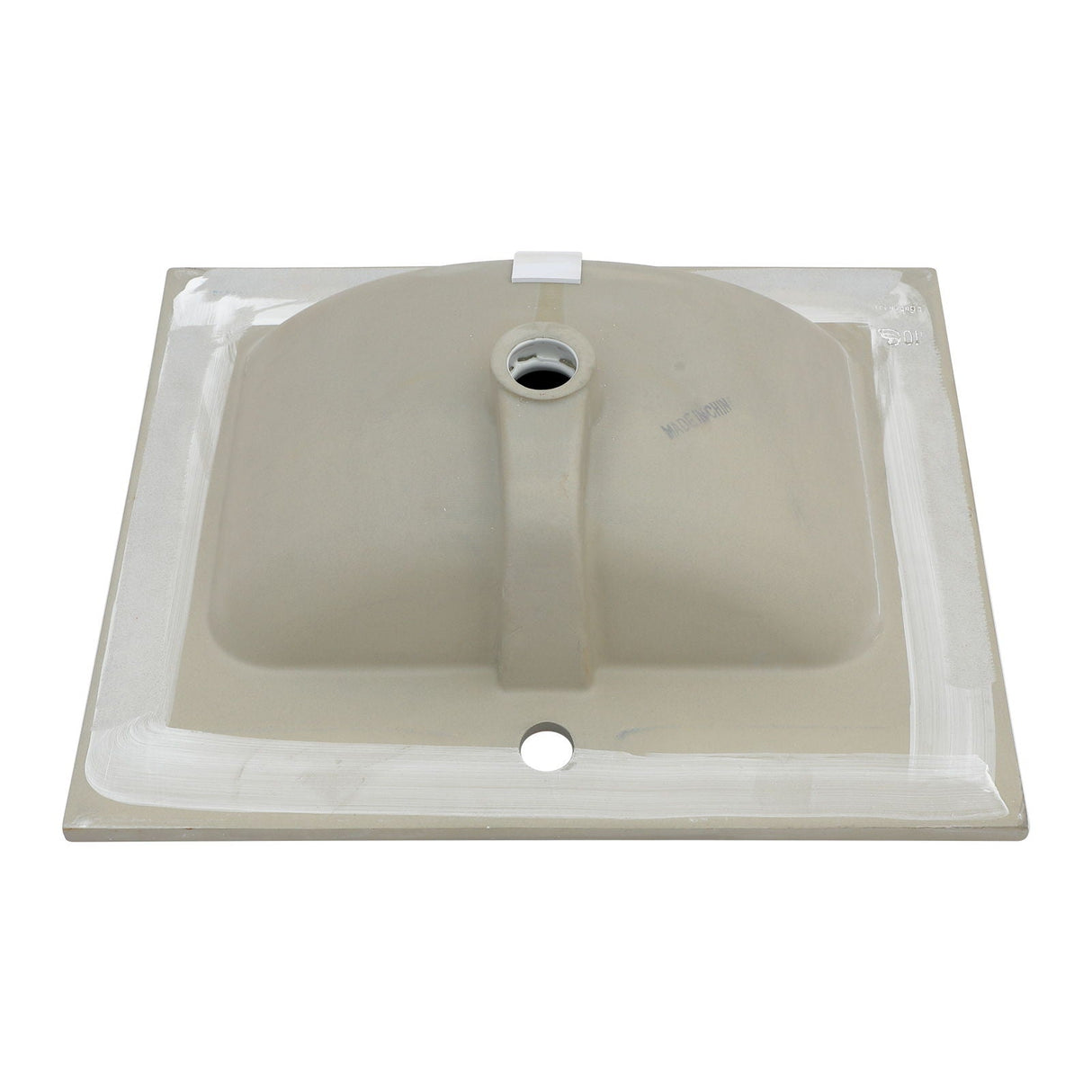 Rectangular Single Vanity Top With 1 Faucet Hole And Overflow Ceramic