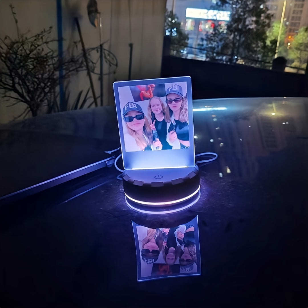 Custom Photo LED Night Light – Personalized Table Lamp Gift for Girlfriend or Women
