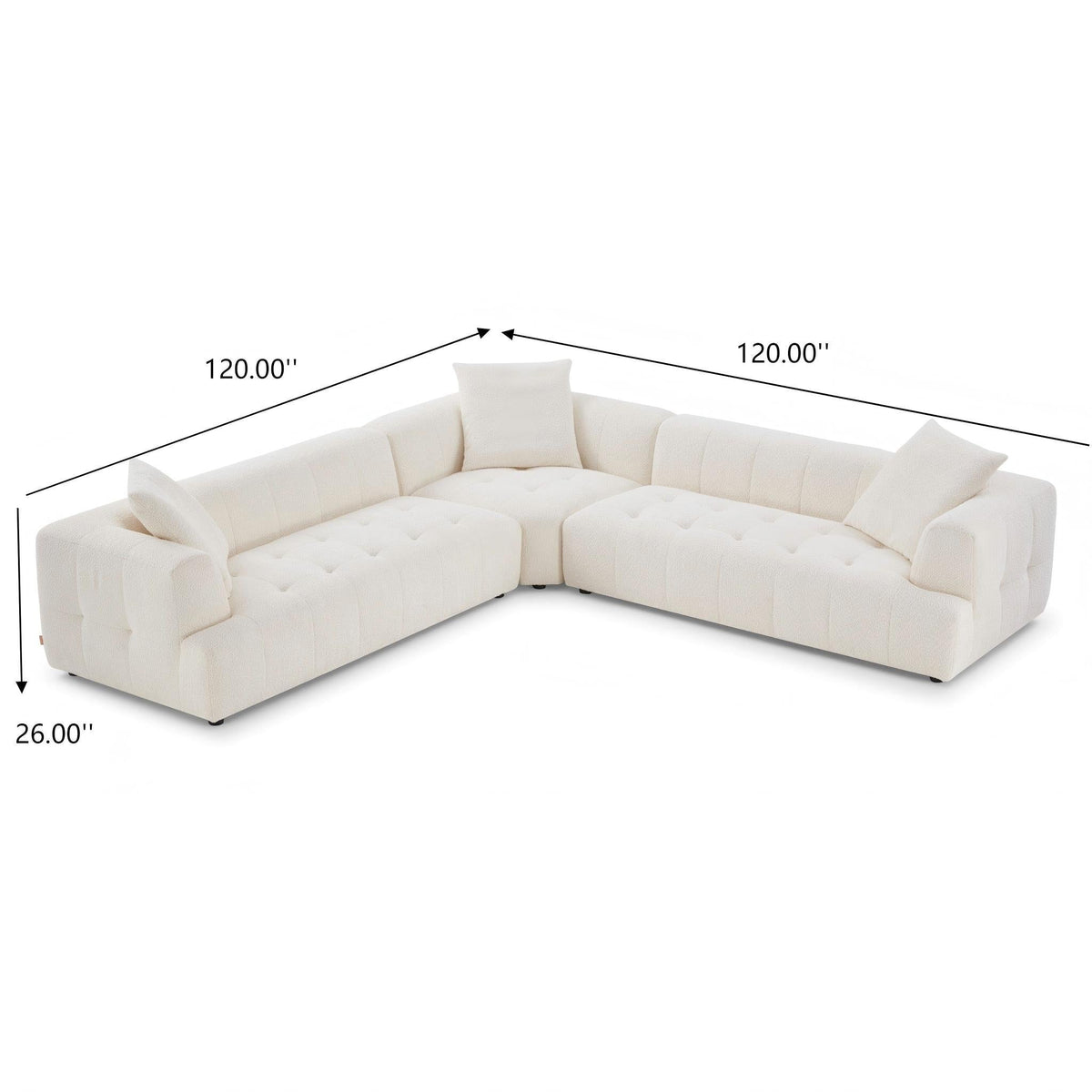 Kaynes - Elegant Upholstery Corner Sofa