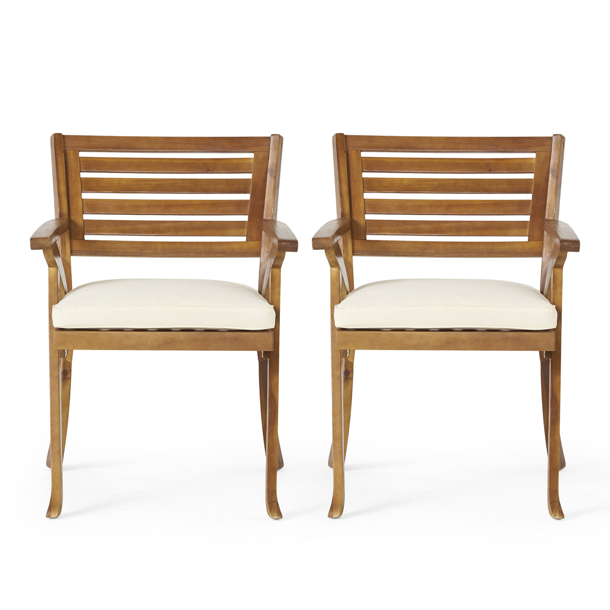 Acacia Hardwood Outdoor Armchairs (set of 2)
