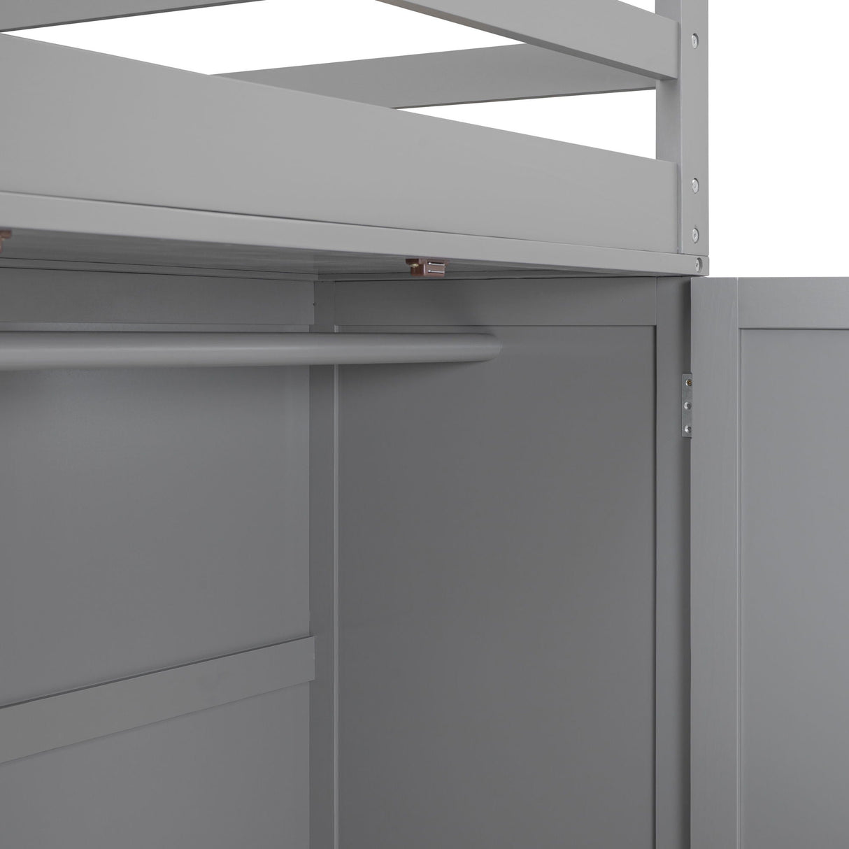 Loft Bed With Drawers, Desk, And Wardrobe