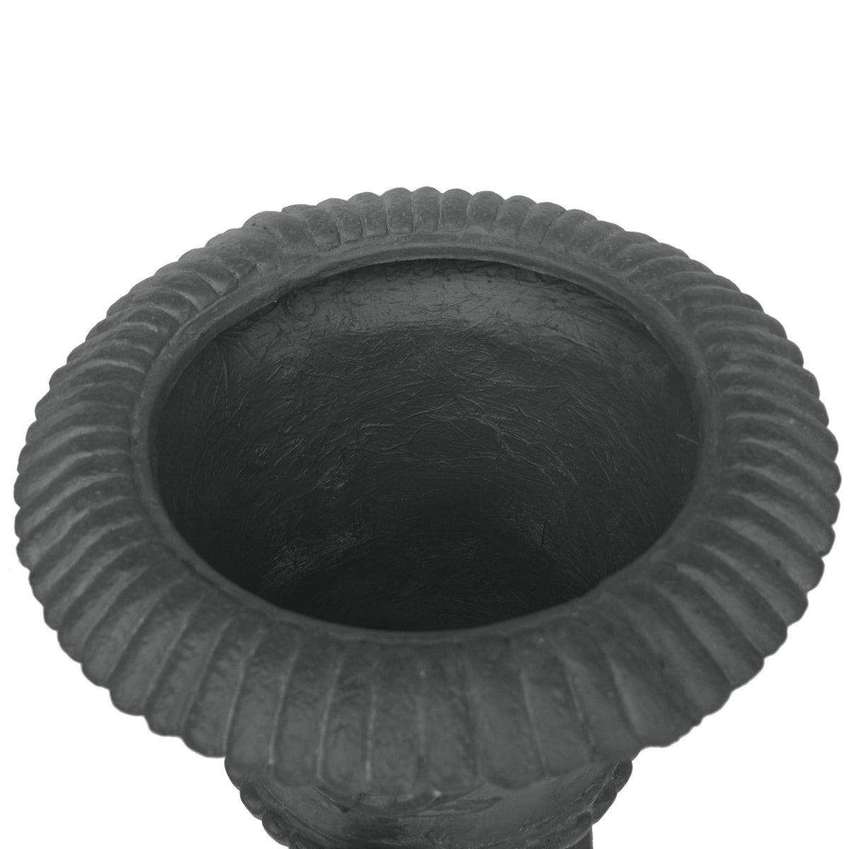 Classic Roman MGO Garden Urn Planter with Durable Magnesium Oxide - Black