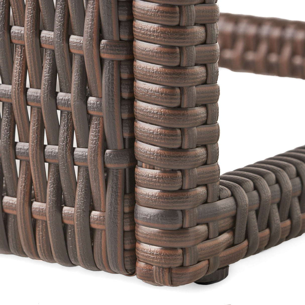 Bucharest - End Table C Shaped Side Table Rattan - Brown