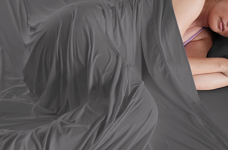 BedGear Dri-Tec Sheet Set, Grey, Split Head Cal King