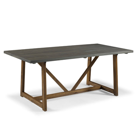 Modern-Farmhouse-Solid-Wood-V-Frame-Trestle-Dining-Table-Dining-Tables