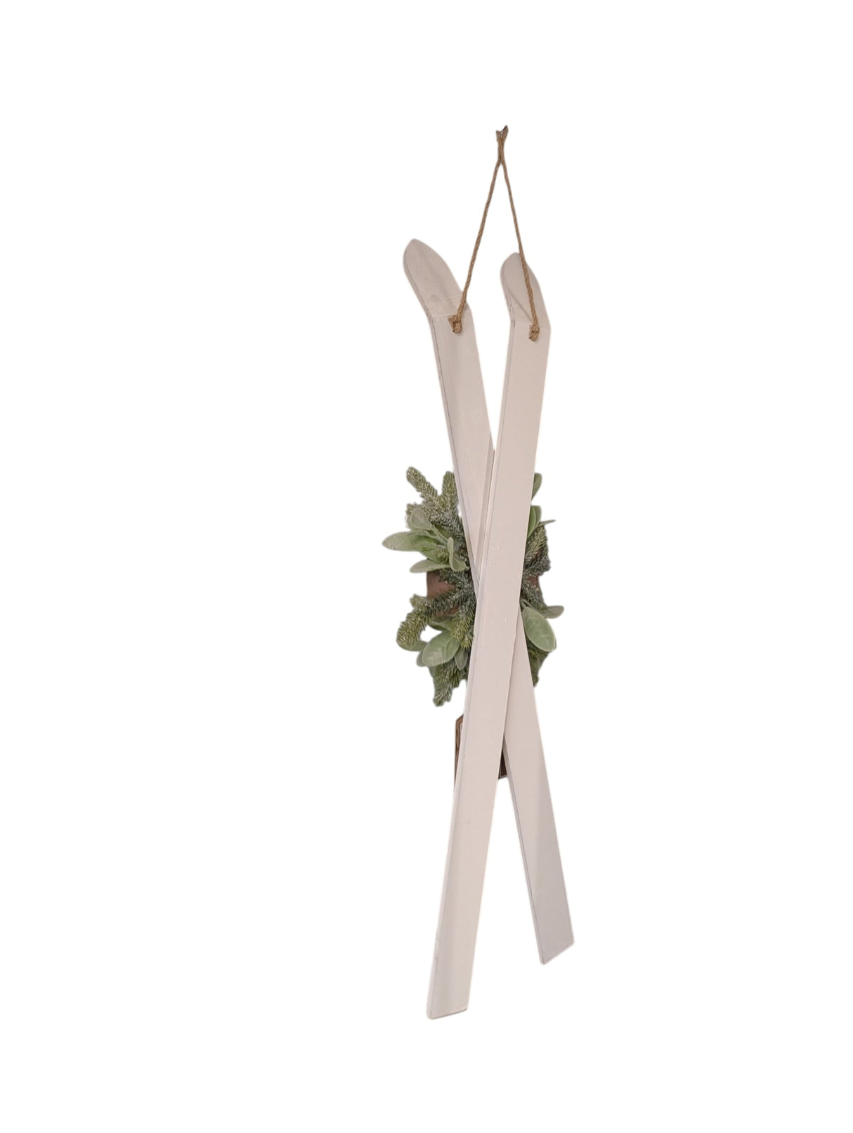 Ski Holiday Countdown Calendar with Festive Florals - Cream