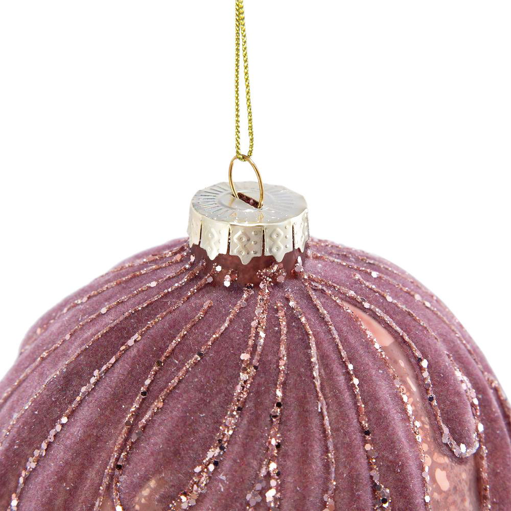 Decorative Hanging Glass Christmas Ball Ornaments - Set of 6